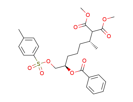 2-[(1R,5R)-5-Benzoyloxy-1-methyl-6-(toluene-4-sulfonyloxy)-hexyl]-malonic acid dimethyl ester