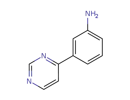 Molecular Structure of 16496-10-9 (Benzenamine, 3-(4-pyrimidinyl)- (9CI))