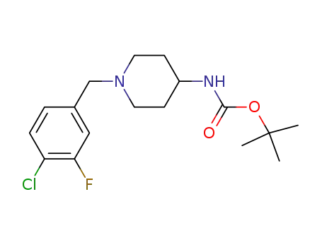 tert-butyl 1-(4-chloro-3-fluorobenzyl)-4-piperidinylcarbamate
