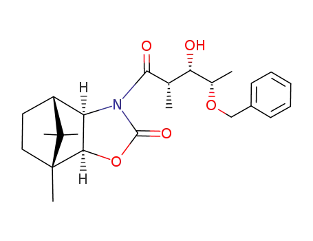 N-<(2S,3S,4S)-4-(benzyloxy)-3-hydroxy-2-methylpentanoyl>-(1R,2S,6R,7S)-1,10,10-trimethyl-4-oxo-5-aza-3-oxatricyclo<5.2.1.0<sup>2,6</sup>>decane