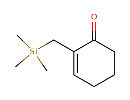 Molecular Structure of 83182-32-5 (2-Cyclohexen-1-one, 2-[(trimethylsilyl)methyl]-)