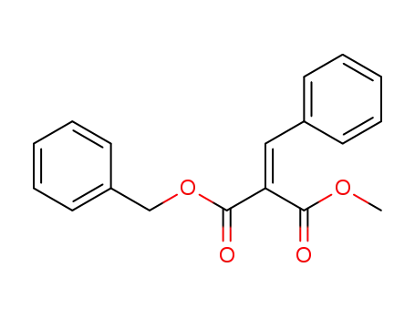 Molecular Structure of 114995-74-3 ((E)-benzyl methyl (phenylmethylene)malonate)
