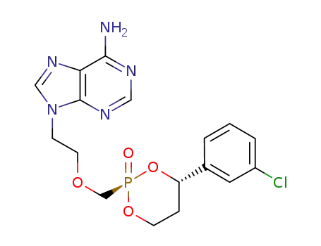 9H-Purin-6-amine,
9-[2-[[(2S,4S)-4-(3-chlorophenyl)-2-oxido-1,3,2-dioxaphosphorinan-2-yl]
methoxy]ethyl]-