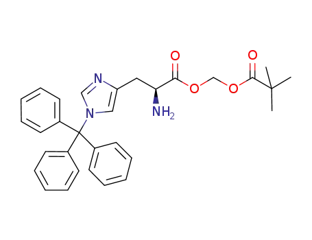 L-Histidine, 1-(triphenylmethyl)-, (2,2-dimethyl-1-oxopropoxy)methyl
ester