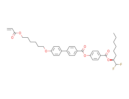 4'-(6-Acryloyloxy-hexyloxy)-biphenyl-4-carboxylic acid 4-((S)-1-difluoromethyl-heptyloxycarbonyl)-phenyl ester