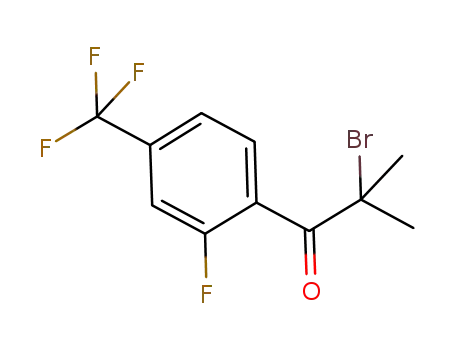 1-Propanone, 2-bromo-1-[2-fluoro-4-(trifluoromethyl)phenyl]-2-methyl-