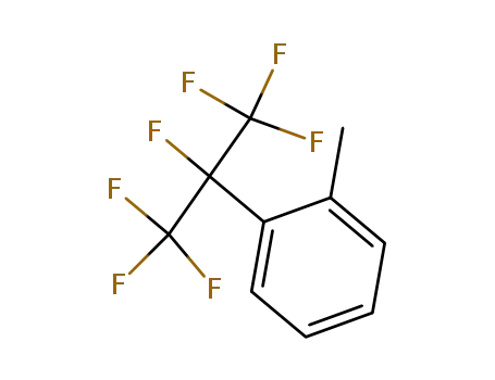 Molecular Structure of 51114-10-4 (1-methyl-2-(perfluoropropan-2-yl)benzene)