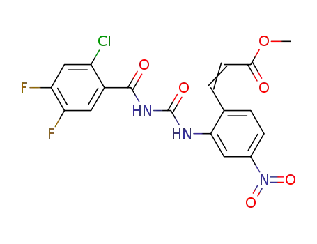 2-Propenoic acid,
3-[2-[[[(2-chloro-4,5-difluorobenzoyl)amino]carbonyl]amino]-4-nitrophen
yl]-, methyl ester