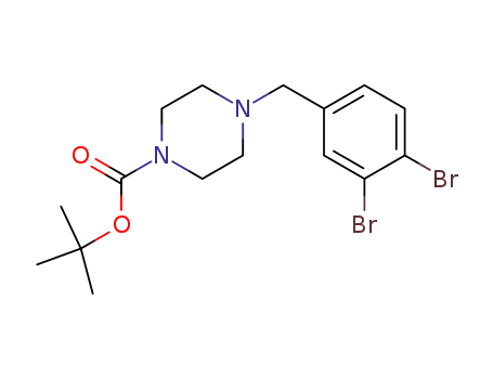 1-Piperazinecarboxylic acid, 4-[(3,4-dibromophenyl)methyl]-,
1,1-dimethylethyl ester