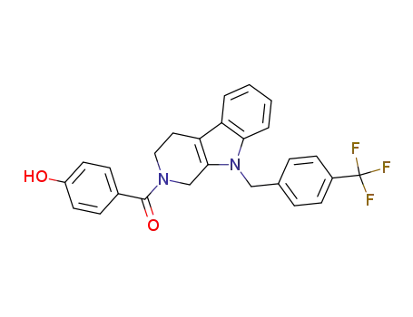 2-(4-Hydroxy)benzoyl-9-{[4-(trifluoromethyl)phenyl]methyl}-1,3,4,9-tetrahydro-2H-pyrido[3,4-b]indole