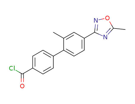 2'-methyl-4'-(5-methyl-1,2,4-oxadiazol-3-yl)-biphenyl-4-carbonyl chloride