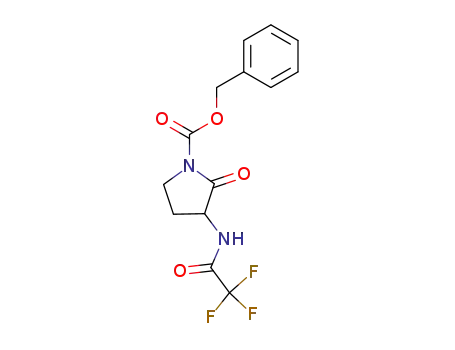 2-Oxo-3-(2,2,2-trifluoro-acetylamino)-pyrrolidine-1-carboxylic acid benzyl ester