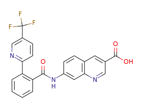7-[2-(5-trifluoromethyl-pyridin-2-yl)-benzoylamino]-quinoline-3-carboxylic acid