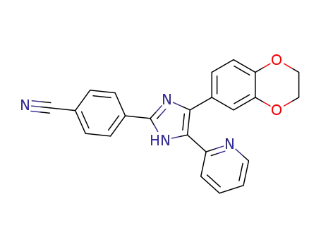Benzonitrile,
4-[4-(2,3-dihydro-1,4-benzodioxin-6-yl)-5-(2-pyridinyl)-1H-imidazol-2-yl]-