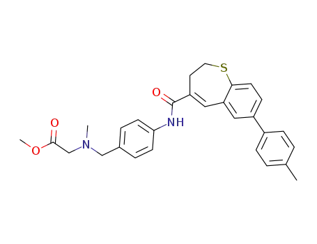 N-(4-((N-methoxycarbonylmethyl-N-methyl)aminomethyl)phenyl)-7-(4-methylphenyl)-2,3-dihydro-1-benzothiepine-4-carboxamide