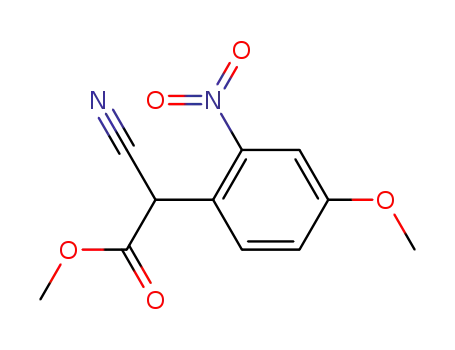 methyl 4-methoxy-2-nitrophenyl-α-cyanoacetate