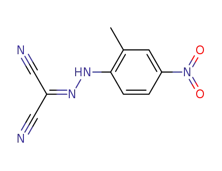 Molecular Structure of 64691-86-7 ([2-(2-methyl-4-nitrophenyl)hydrazinylidene]propanedinitrile)