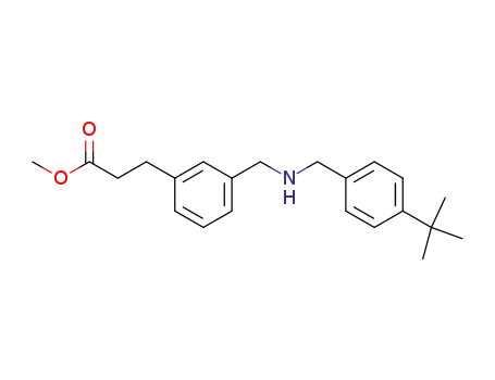 3-{3-[(4-tert-butyl-benzylamino)-methyl]-phenyl}-propionic acid methyl ester