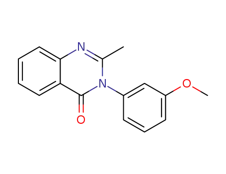 Molecular Structure of 42436-21-5 (3-(3-methoxyphenyl)-2-methyl-4(3H)-quinazolinone)