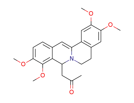 Molecular Structure of 38699-74-0 ((±)-8-acetonyldihydropalmatine)