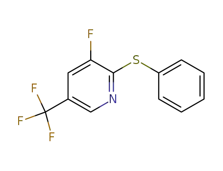 Molecular Structure of 216751-88-1 (3-fluoro-2-phenylthio-5-trifluoromethylpyridine)