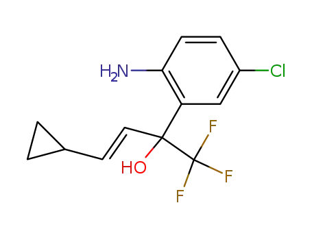 Molecular Structure of 221177-51-1 (2-AMino-5-chloro-α-[(1E)-2-cyclopropylethenyl]-α-(trifluoroMethyl)-benzeneMethanol)