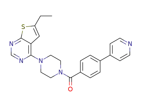 [4-(6-Ethyl-thieno[2,3-d]pyrimidin-4-yl)-piperazin-1-yl]-(4-pyridin-4-yl-phenyl)-methanone