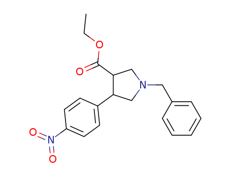 1-BENZYL-4-(4-NITRO-PHENYL)-PYRROLIDINE-3-CARBOXYLIC ACID ETHYL ESTER