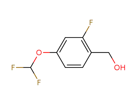 Molecular Structure of 438049-76-4 ((4-(difluoromethoxy)-2-fluorophenyl)methanol)
