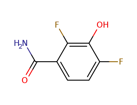 Molecular Structure of 479091-07-1 (Benzamide,  2,4-difluoro-3-hydroxy-)