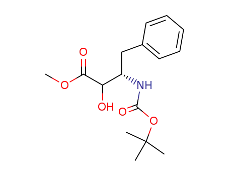 N-(tert-butyloxycarbonyl)-(2RS,3S)-3-amino-2-hydroxy-4-phenylbutanoic acid methyl ester