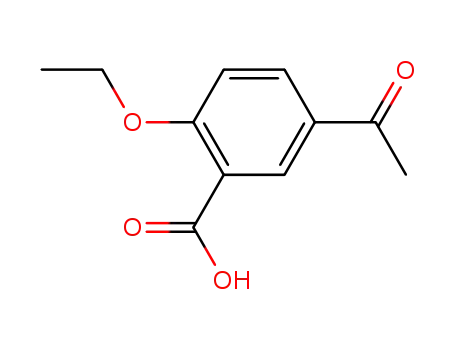 Molecular Structure of 147676-95-7 (Benzoic acid, 5-acetyl-2-ethoxy-)