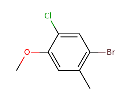 Molecular Structure of 179897-95-1 (1-BROMO-5-CHLORO-4-METHOXY-2-METHYLBENZENE)
