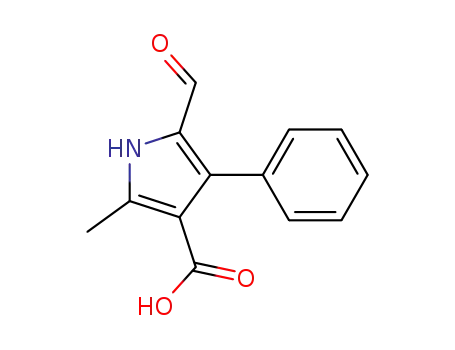 1H-Pyrrole-3-carboxylic acid, 5-formyl-2-methyl-4-phenyl-