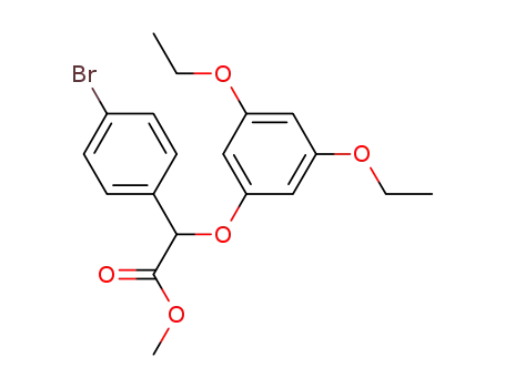 Benzeneacetic acid, 4-bromo-a-(3,5-diethoxyphenoxy)-, methyl ester