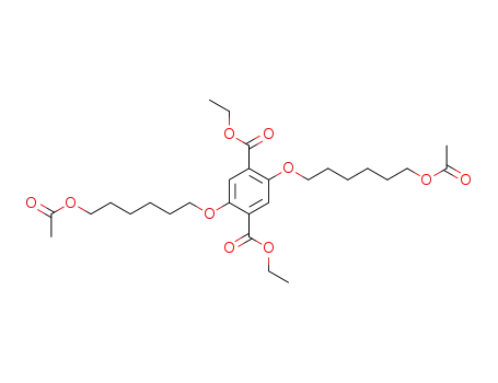 Molecular Structure of 187462-56-2 (diethyl-2,5-bis-(6-acetoxyhexoxy)terephthalate)