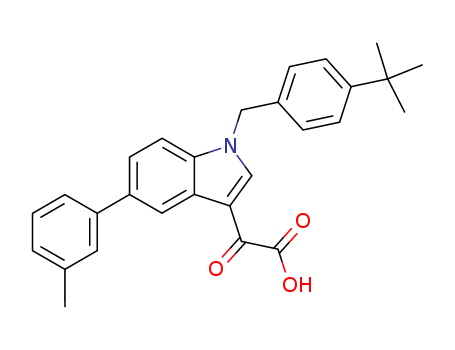 (1-(4-(1,1-Dimethylethyl)benzyl)-5-(3-methylphenyl)-1H-indol-3-yl)oxoacetic acid