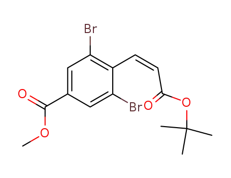 methyl 3,5-dibromo-4-[(1Z)-3-tert-butoxy-3-oxoprop-1-enyl]benzoate