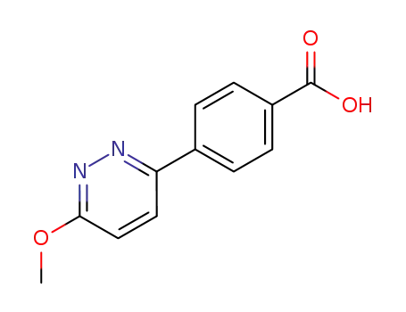 Molecular Structure of 281232-88-0 (4-(6-Methoxypyridazin-3-yl)benzoic acid)