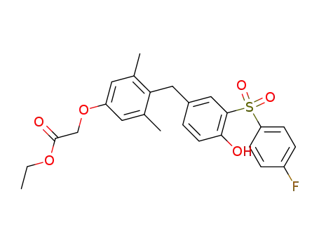 ethyl (4-{3-[(4-fluorophenyl)sulphonyl]-4-hydroxybenzyl}-3,5-dimethylphenoxy)acetate