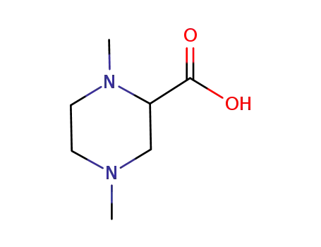 Molecular Structure of 58895-88-8 (2-Piperazinecarboxylicacid,1,4-dimethyl-(9CI))