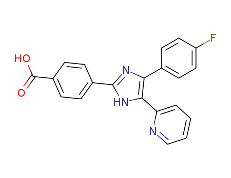 Benzoic acid, 4-[4-(4-fluorophenyl)-5-(2-pyridinyl)-1H-imidazol-2-yl]-