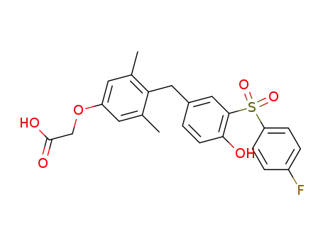 (4-{3-[(4-fluorophenyl)sulphonyl]-4-hydroxybenzyl}-3,5-dimethylphenoxy)acetic acid