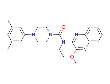 1-[(2-Methoxyquinoxalin-3-yl) N-ethylaminocarbonyl]-4-(3,5-dimethylphenyl)piperazine