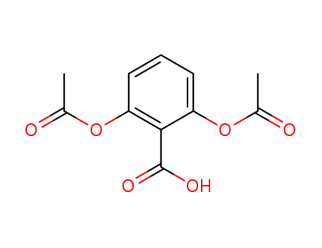 Molecular Structure of 3144-59-0 (Benzoic acid, 2,6-bis(acetyloxy)-)
