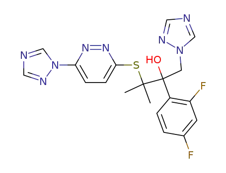 2-(2,4-ジフルオロフェニル)-3-メチル-1-(1H-1,2,4-トリアゾール-1-イル)-3-{[6-(1H-1,2,4-トリアゾール-1-イル)ピリダジン-3-イル]スルファニル}ブタン-2-オール