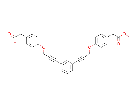 [4-(3-{3-[3-(4-Methoxycarbonylmethyl-phenoxy)-prop-1-ynyl]-phenyl}-prop-2-ynyloxy)-phenyl]-acetic acid