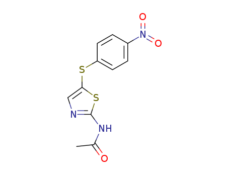 N-[5-(4-nitrophenyl)sulfanyl-1,3-thiazol-2-yl]acetamide cas  7254-13-9