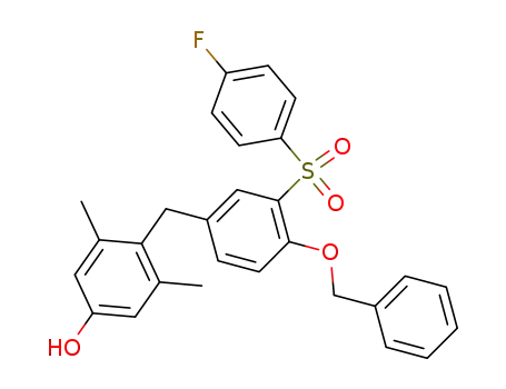 4-{4-(benzyloxy)-3-[(4-fluorophenyl)sulphonyl]benzyl}-3,5-dimethylphenol