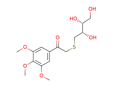 3',4',5'-Trimethoxy-2-[(2S),(3R)-2,3,4-trihydroxy-butylthio]acetophenone
